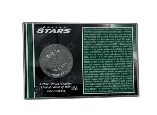 NHL Dallas Stars 4" x 6" Stadium Challenge Coin with Protector