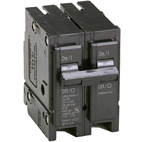 Eaton Cutler-Hammer BR2125 Type BR Circuit Breaker, 120/240 VAC, 125 A, 10 kA, 2 Poles, Thermal Magnetic Trip