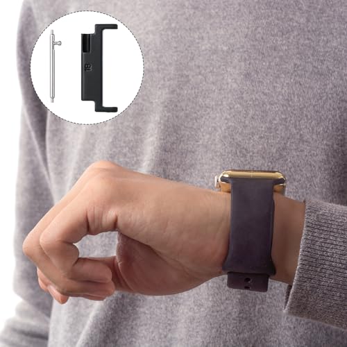 Universal Black Alloy Steel Watch Band Adapter - 18mm to 20mm