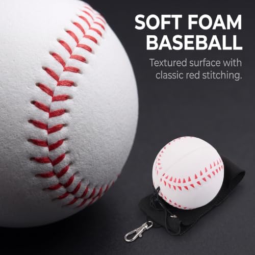 Baseball Training Wrist Ball with Adjustable Wristband