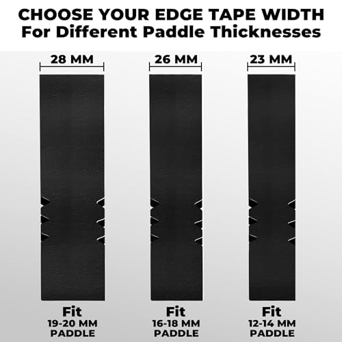 Pickleball Paddle Edge Guard Tape - 16mm Black Protection