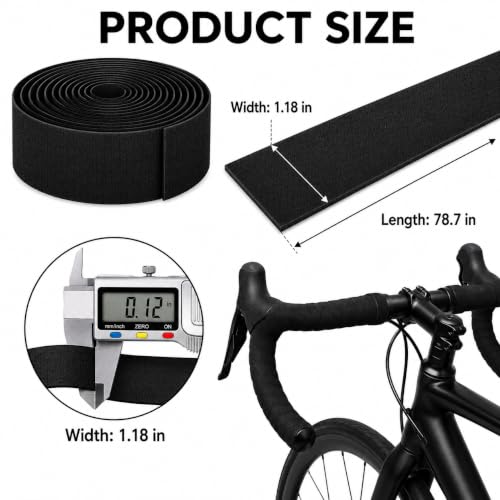 Bike Handlebar Tape - EVA Grip Tape for Road Bikes - 2 Rolls Black