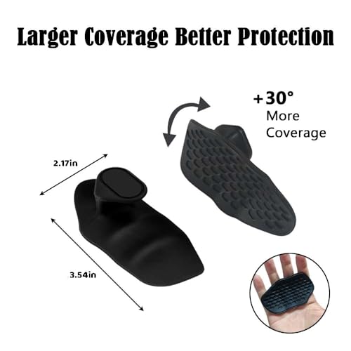 Ergonomic Anti-Slip Gym Workout Grips - Black, One Size