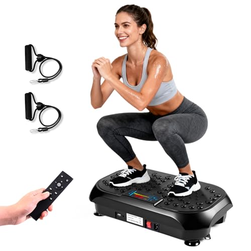 JIANYHW Vibration Plate Exercise Machine for Full Body Workout & Lymphatic Drainage