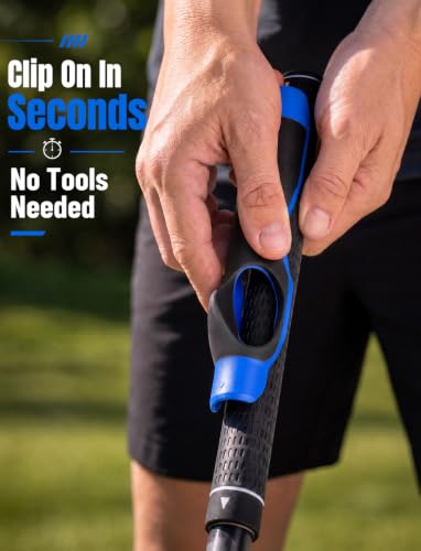 Golf Grip Trainer for Right-Handed Golfers - Black/Blue