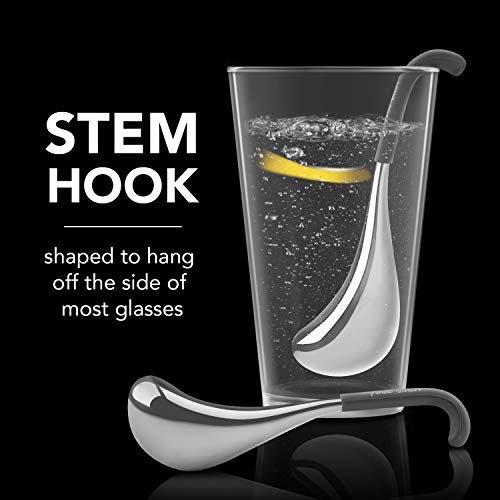 Final Touch Stainless Steel Beverage Chilling Wands Set of 2 with Case - Keeps Drinks Cold