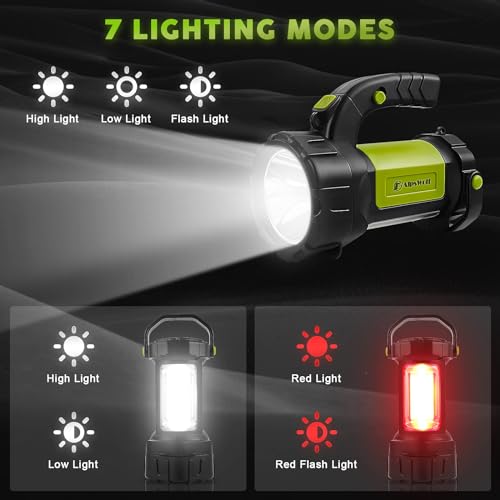 AlpsWolf 2-Pack Rechargeable LED Camping Lanterns 800LM, 3600mAh, IP65 Waterproof