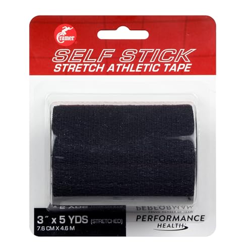 Self-Adhesive Stretch Tape - Black 3" x 5 Yards - Single Roll