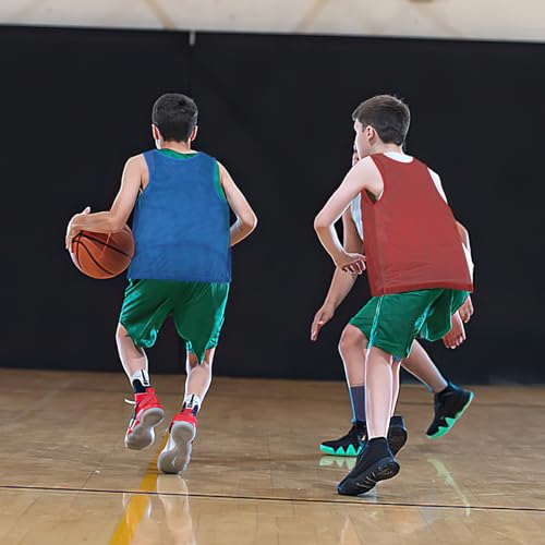Soccer Pinnies Scrimmage Vests - 12 Pcs Lightweight Mesh Jerseys