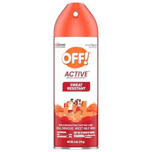 OFF! Active Insect Repellent Spray 6oz Pack of 2 Sweat-Resistant