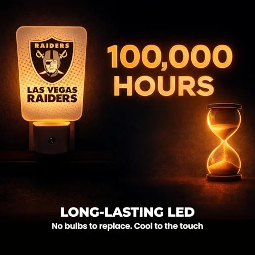 NFL Buffalo Bills LED Night Light with Auto-Sensor & 3 Settings