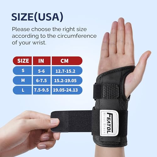 Carpal Tunnel Wrist Brace - Adjustable Support for Pain Relief