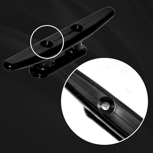 4 Pack Black Nylon Boat Cleats - 5 Inch Marine Grade Dock Cleats