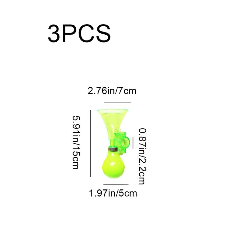 3 Pcs Bike Horn Kids Air Horn Clown Horn Hand Held Plastic Scooter Bicycle Bell for Cart Kids Boys Girls