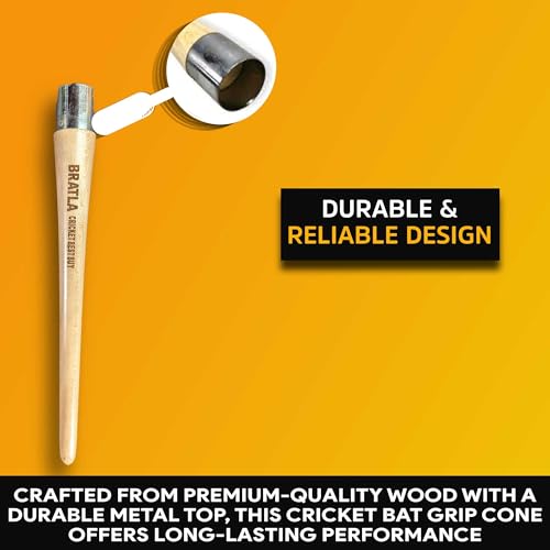 Cricket Bat Grip Cone for Rubber Grip Fitting with Metal Top