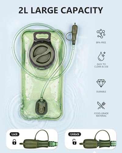 Hydration Backpack with 2L Bladder - Lightweight Hiking Vest