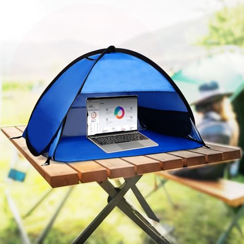 YZBEIMDAI Blue Breathable Pop-Up Beach Sun Shelter 27.5in - Instant Shade Tent with Phone Stand