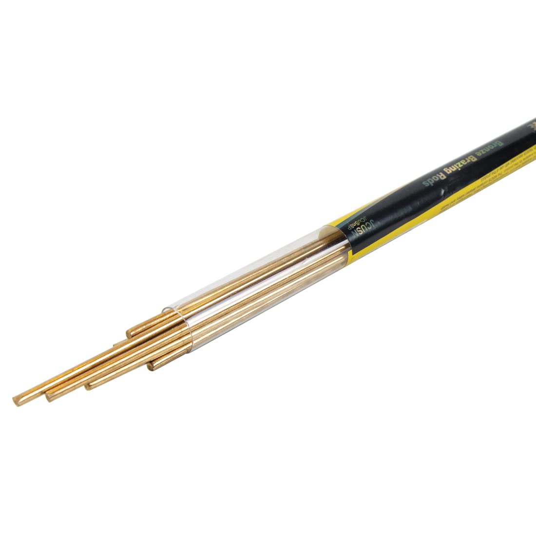 BLUEFIRE 1/2 lb 9pcs Bare Bronze Brazing Rods Low Fume Copper Brazing Alloys Diameter 1/8” Length 14” Solid LFB Sticks for TIG MAPP Propane Torch Gas Welding Brass Carbon Steel Cast Iron Nickel Alloy