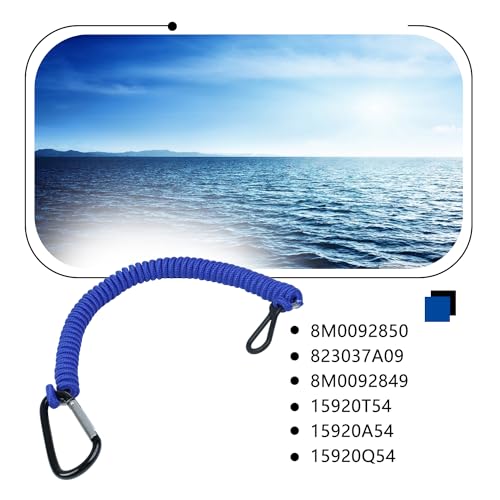 Marine Outboard Key Lanyard - Blue, Fits Most Models