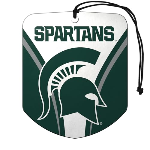 Michigan State Spartans Car Air Freshener - 2 Pack, Black Ice