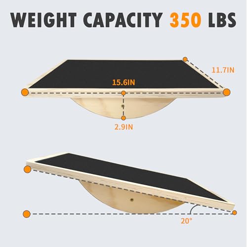 Wooden Balance Board for Adults - Professional Wobble Board
