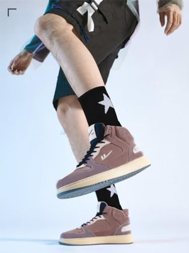 Funny Cotton Ankle Socks - Spider Web & Star Print - 2 Packs