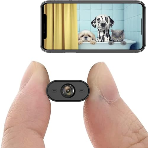 Spy Camera 1080P Indoor Hidden Camera Wireless, Mini Cameras, Home Security Cameras with Motion Detection, Night Vision, App Control Door SpyCam X8