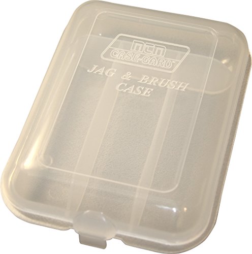 Jag and Brush Case - 4 Compartments, Clear, USA Made - Pack of 1