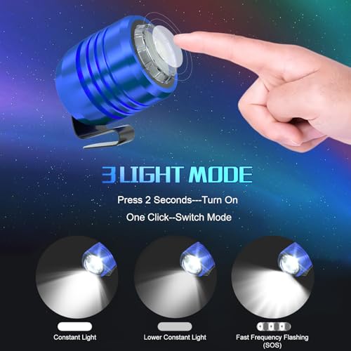 Rechargeable Headlights for Shoes - Adjustable Clip-On Light
