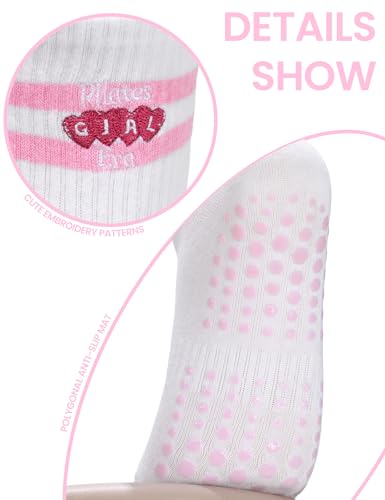 Non-Slip Pilates Grip Yoga Socks for Women - 1 Pack Girl