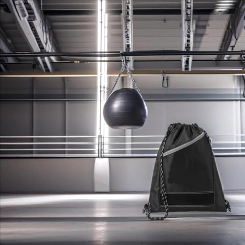 Large Capacity Drawstring Gym Bag with Zipper - 1 Pack