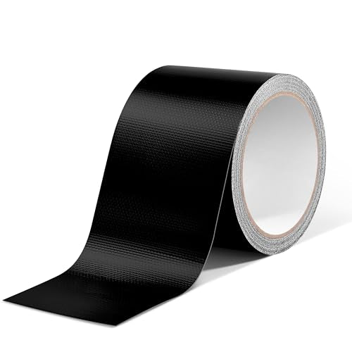 RV Awning Repair Tape Tent Repair kit Tent Patch kit 3inch x 26FT Repair Tape for Canvas, Tent, Sail Tape, Heavy Duty Repair Tape Waterproof, UVproof (Black)
