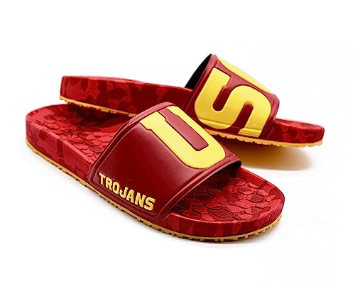Unisex Quick Dry Sandals - Hype NCAA Team Graphic USC Trojans - Size 7
