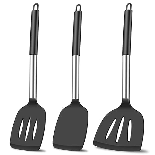 Silicone Spatula Set - 3 Heat-Resistant Kitchen Utensils