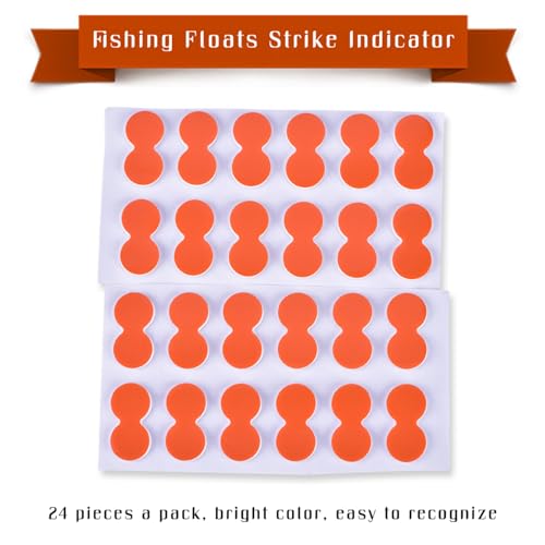 24 PCS EVA Fly Fishing Strike Indicators - Pinch-on Fishing Floats