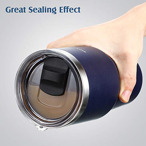Rubber Lid Seal Replacement for 10-20 oz Tumblers - Black, 6 Pcs