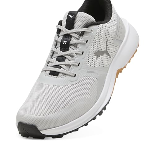 Men's Golf Shoes - Puma Fusion Grip 6 - Feather Gray/Puma Black/Gum