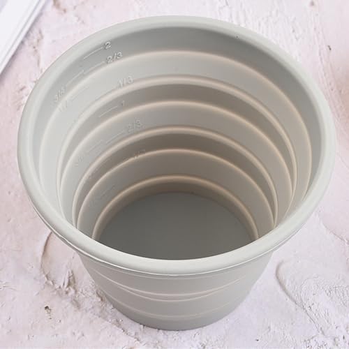 Silicone Collapsible Travel Cup - Reusable 300ml - Gray