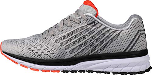 Joomra Whitin Men's Supportive Cushioned Athletic Running Shoes Light Grey 10