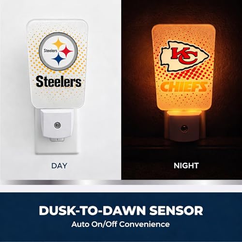 NFL Buffalo Bills LED Night Light with Auto-Sensor & 3 Settings