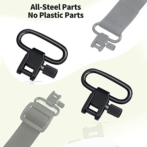 Crossbow Sling Swivel Studs Set - 1.25 Inch, 3 Pieces Screws + Mount