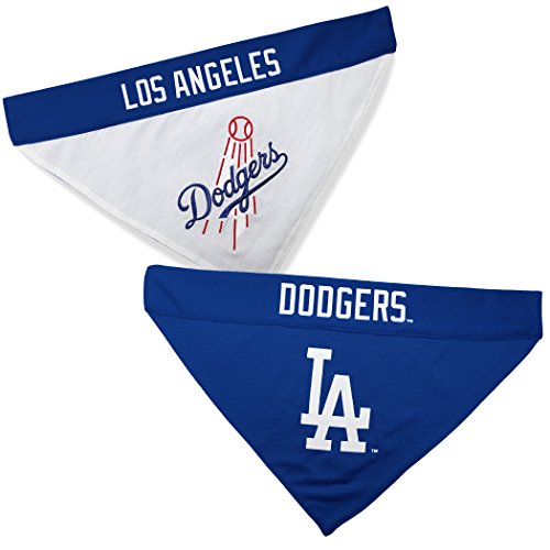 MLB Los Angeles Dodgers Reversible Pet Bandana, Small/Medium