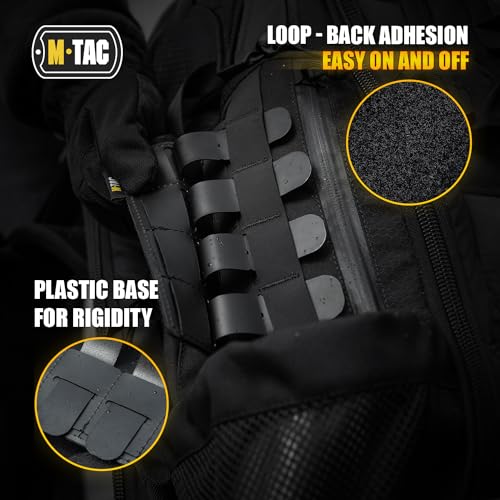 MOLLE Patch Panel - Tactical Morale Patches Board 6.3" x 3.4" - Black
