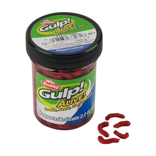 Soft Plastic Maggot Fishing Baits - Scented Freshwater Lure - Red Wiggler