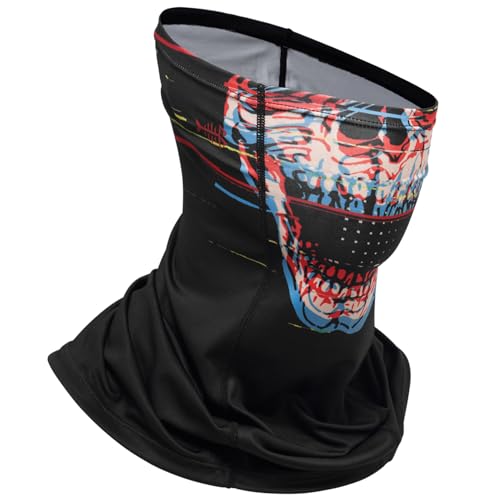 Breathable UPF 50+ Neck Gaiter - Quick Dry Face Mask - Skull