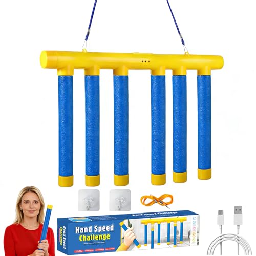 Reaction Training Game - Adjustable Speed Drop Sticks - Blue