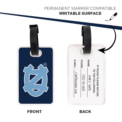 Acrylic Luggage Tag - UNC Tar Heels - Pack of 2 - A