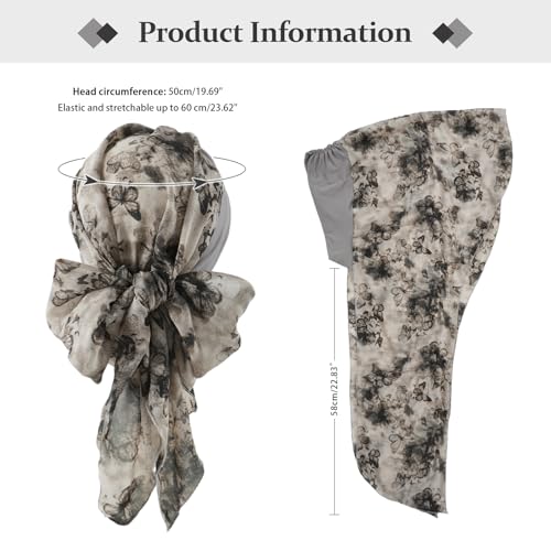 Chemo Headwear Turban for Women - Butterflies Hair Scarf