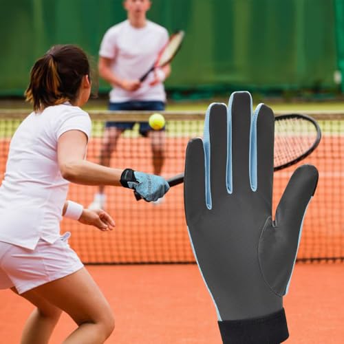 Pickleball Racquetball Gloves - Extra Grip, Quick-Dry, Blue Small Right Hand