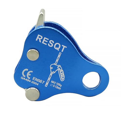 RESQT Climbing Ascender Rope Grab Fall Protection Device Aluminum Alloy